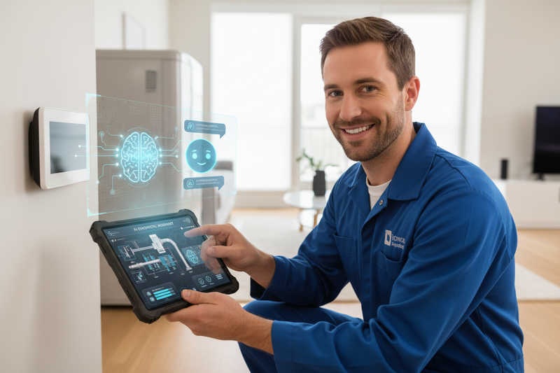 HVAC Technician with AI